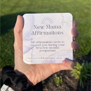 New Mom Affirmation Cards, Postpartum Gift, New Mama Gift, Expecting Mom Gift